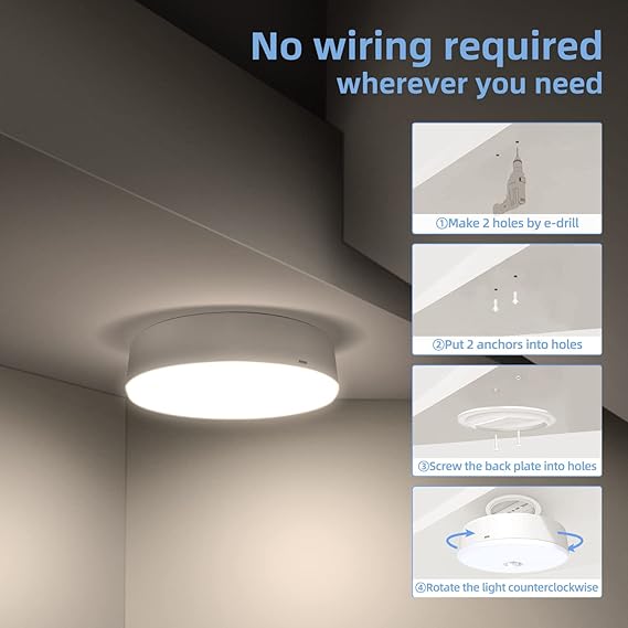 USB Rechargeable Motion Sensor Stick LED Night Light – (Pack of 2)