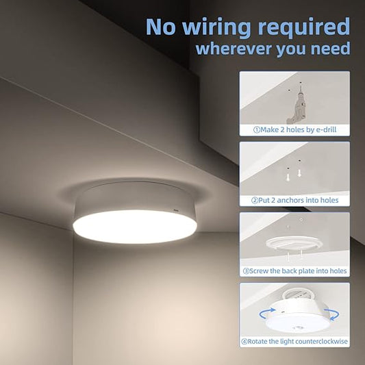 USB Rechargeable Motion Sensor Stick LED Night Light – (Pack of 2)